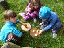 Jablka jsme omyli a nakrájeli...