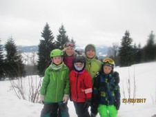 S lyžařským týmem chrličů na Studenově.